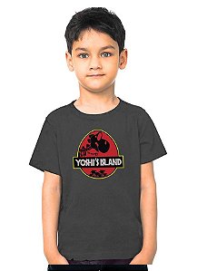 Camiseta Infantil Yoshi Island - Nerd e Geek - Presentes Criativos