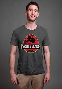 Camiseta Masculina  Yoshi Island - Nerd e Geek - Presentes Criativos