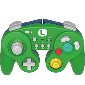 Controle Hori Battle Pad (Edição Luigi) - Wii U / Wii - Nerd e Geek - Presentes Criativos