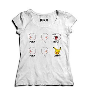 Camiseta Feminina Pikachu Nerd e Geek - Presentes Criativos