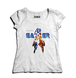 Camiseta Feminina Gamer retrô Nerd e Geek - Presentes Criativos