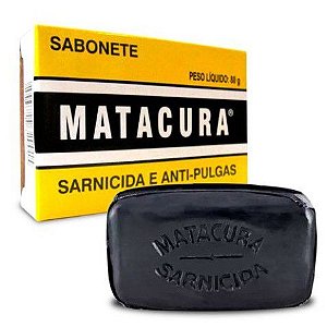 Sabonete Matacura Sarnicida Anti-pulgas e Antisséptico 80g