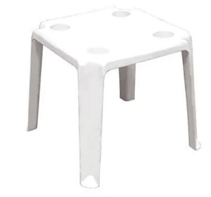 Mesa de Apoio Quadrada Plástica Peruibe