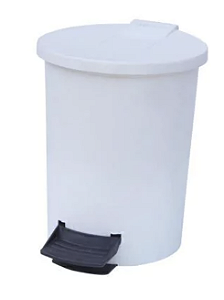 Lixeira Plástica Redonda com Pedal 6L