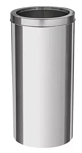 Lixeira Redonda Inox 25L