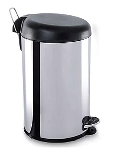Lixeira Redonda Inox com Pedal 5L