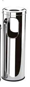 Cinzeiro Papeleiro Inox