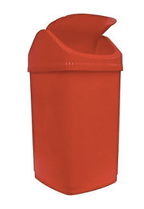 Lixeira Plástica Retangular Basculante 50L