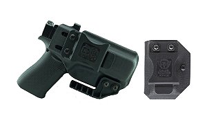 Coldre + porta carregador GLOCK G43X (mira holográfica MOS)