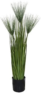 Planta Artificial Arvore Grass Papiro Verde 75cm