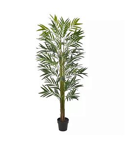 Planta Árvore Artificial Palmeira Bambu Real Toque Verde 1,8m