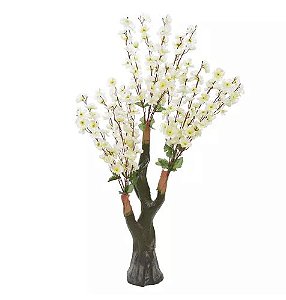 Planta Árvore Artificial Cherry Blossom Creme Cerejeira 1,10m