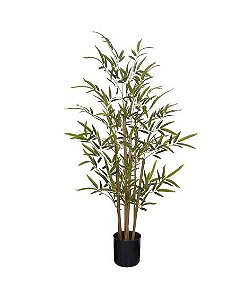 Planta Árvore Artificial Bambu Real Toque Verde 90cm