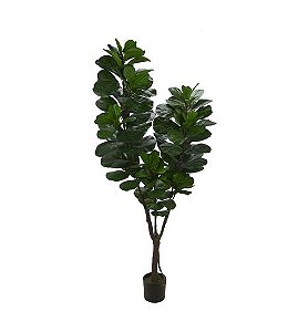Planta Árvore Artificial Ficus Lyrata Real Toque Verde 2,1m