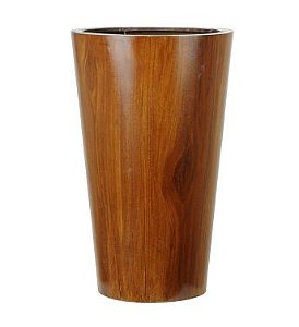 Cachepot Madeira Longo Marrom 50x30cm