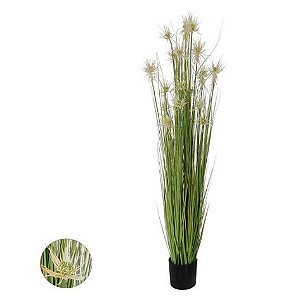 Planta Árvore Artificial Grass Com Flor Verde 1,8m