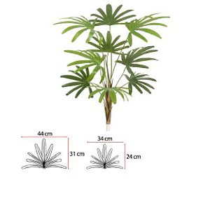 Planta  Árvore Artificial Palmeira Raphis Real Toque 1m