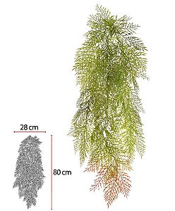 Folhagem Artificial Grass Pendurar Verde Outono 87cm