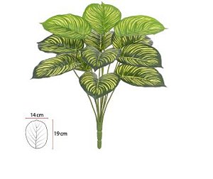 Planta Árvore Artificial Calathea Real Toque Verde 45cm