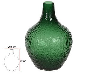 Vaso Decorativo Vidro Verde 30cm