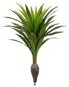 Planta Árvore Artificial Dracena Garrafa Real Toque X37 Verde 1,2m