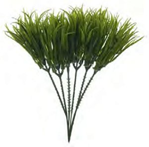 Folhagem Artificial Pick Grass X5 Verde 21cm com 6 Hates