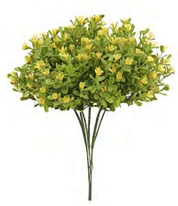Folhagem Artificial Pick Flor Mini X30 Amarelo 23cm com 6 Hastes