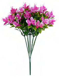Folhagem Artificial Pick Flor Mini X5 Beauty 25cm com 6 Hastes