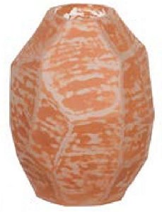 Vaso Decorativo Vidro Terracota 21,5cm