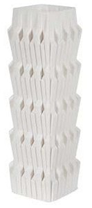 Vaso Decorativo Cerâmica Branco 42cm