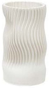 Vaso Decorativo Cerâmica Branco 24cm