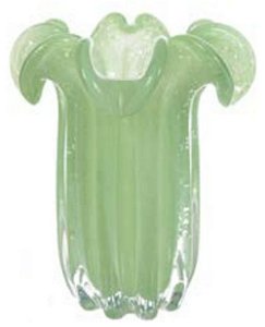 Vaso Decorativo Vidro Verde Menta Claro 21cm