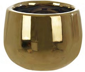 Vaso Cerâmica Dourado 5,8cm