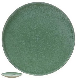 Prato Raso Ceramica Iris Redondo Verde 26cm