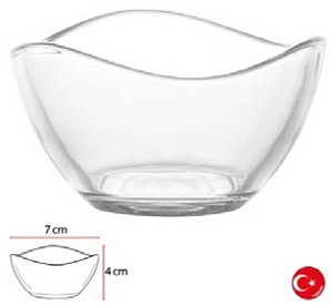 Bowl Vidro 65ML 4x7cm Rd Vira Transparente