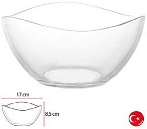 Bowl Vidro 950ML 8,5x17cm Rd Vira Transparente