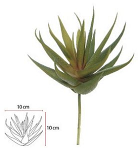 Planta Artificial Suculenta Agave Verde 2T 17cm