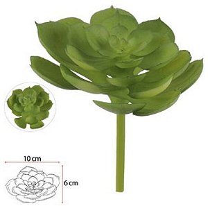 Planta Artificial Suculenta Verde 16cm