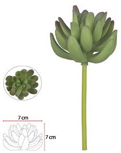 Planta Artificial Suculenta Verde 2T 15cm
