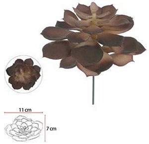 Planta Artificial Suculenta Ocre 11cm