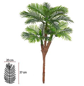 Planta Árvore Artificial Palmeira Real Toque X20 (Verde) 1,70m