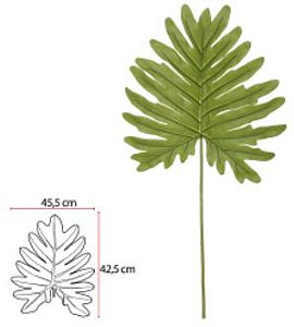 Planta Árvore Artificial Folha Philo Real Toque Verde 1,02cm