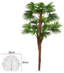 Planta Árvore Artificial Palmeira Leque Real Toque X18 Verde 1,70m