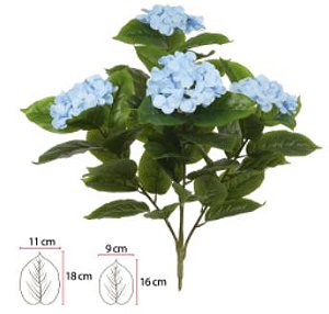 Planta  Artificial Hortensia X44 Azul 70cm