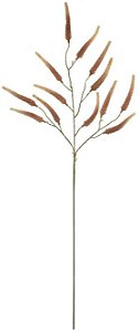 Planta Artificial Galho Astilbe Com Flocked Marrom 90cm
