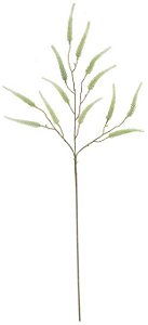 Planta Artificial Galho Astilbe Com Flocked Verde 2T 90cm