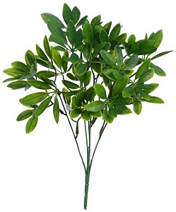 Planta Artificial Folhagem Folha X15 Verde 34cm