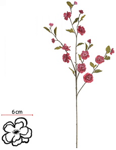 Haste Flor Cerejeira X14 Fucsia Outono 90cm