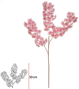 Haste Flor Cerejeira X90 Rosa 98cm