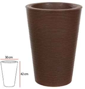 Vaso Riscatto Conico Ferrugem 42cm